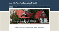 Desktop Screenshot of lakecityfiredept.org