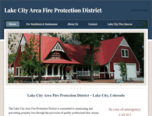 Tablet Screenshot of lakecityfiredept.org